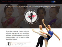 Tablet Screenshot of princetondance.com
